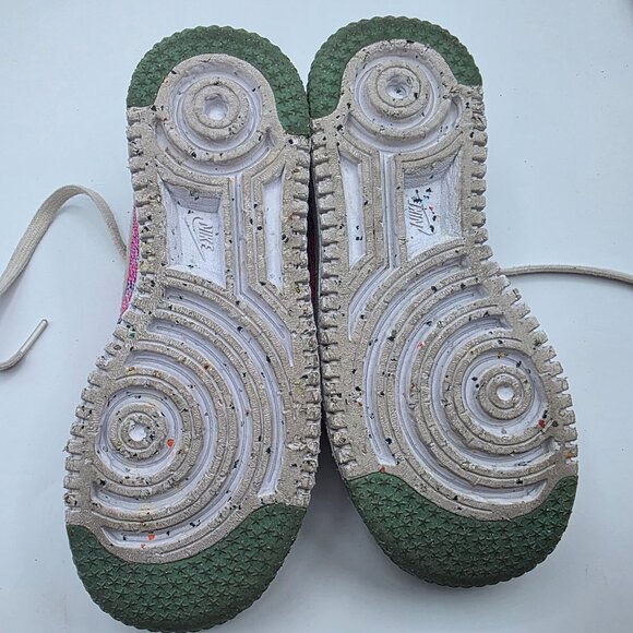 Nike Air Force 1 Crater Knit Pink Purple Fuchsia Glow Womens Size 6 Shoes - Picture 8 of 13